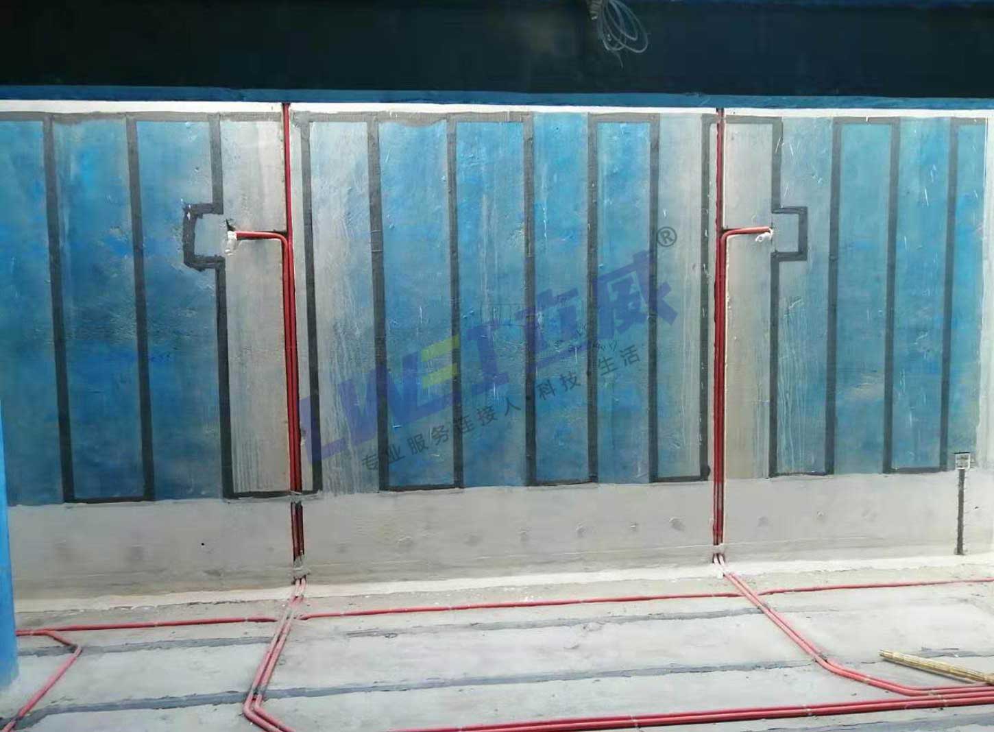 青岛青建悦亭别墅地下室电渗透施工案例